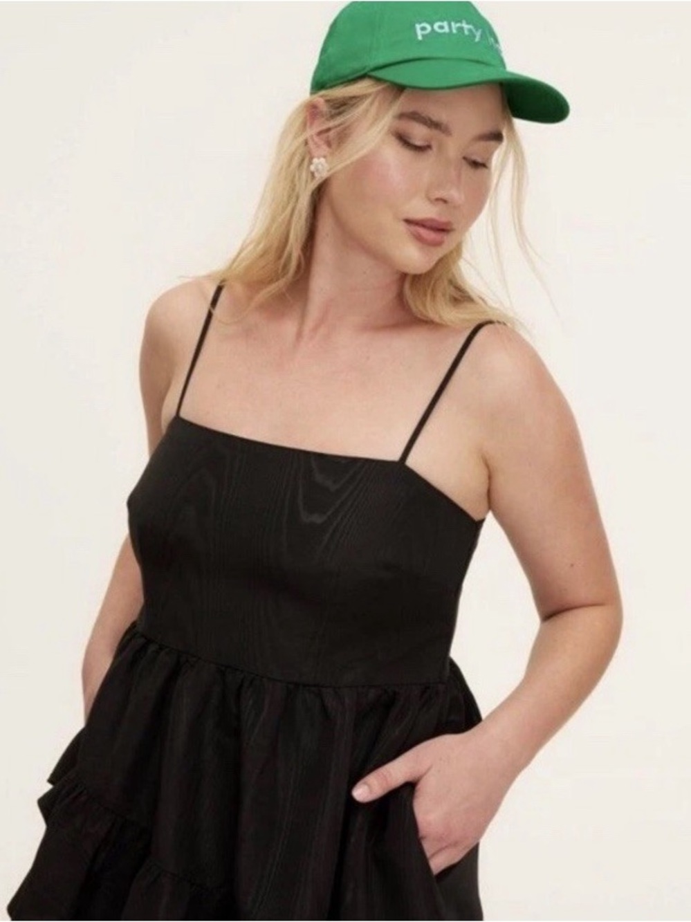 NWT Kate  spade x target Classic Adjustable Green Cotton Baseball Cap